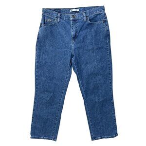 Lee Jeans Women's Relaxed Straight Leg 10 Short Medium Wash Stretch